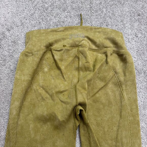 Pink By Victoria's Secret Active Ribbed Leggings Womens Medium Green Compression - Picture 14 of 16